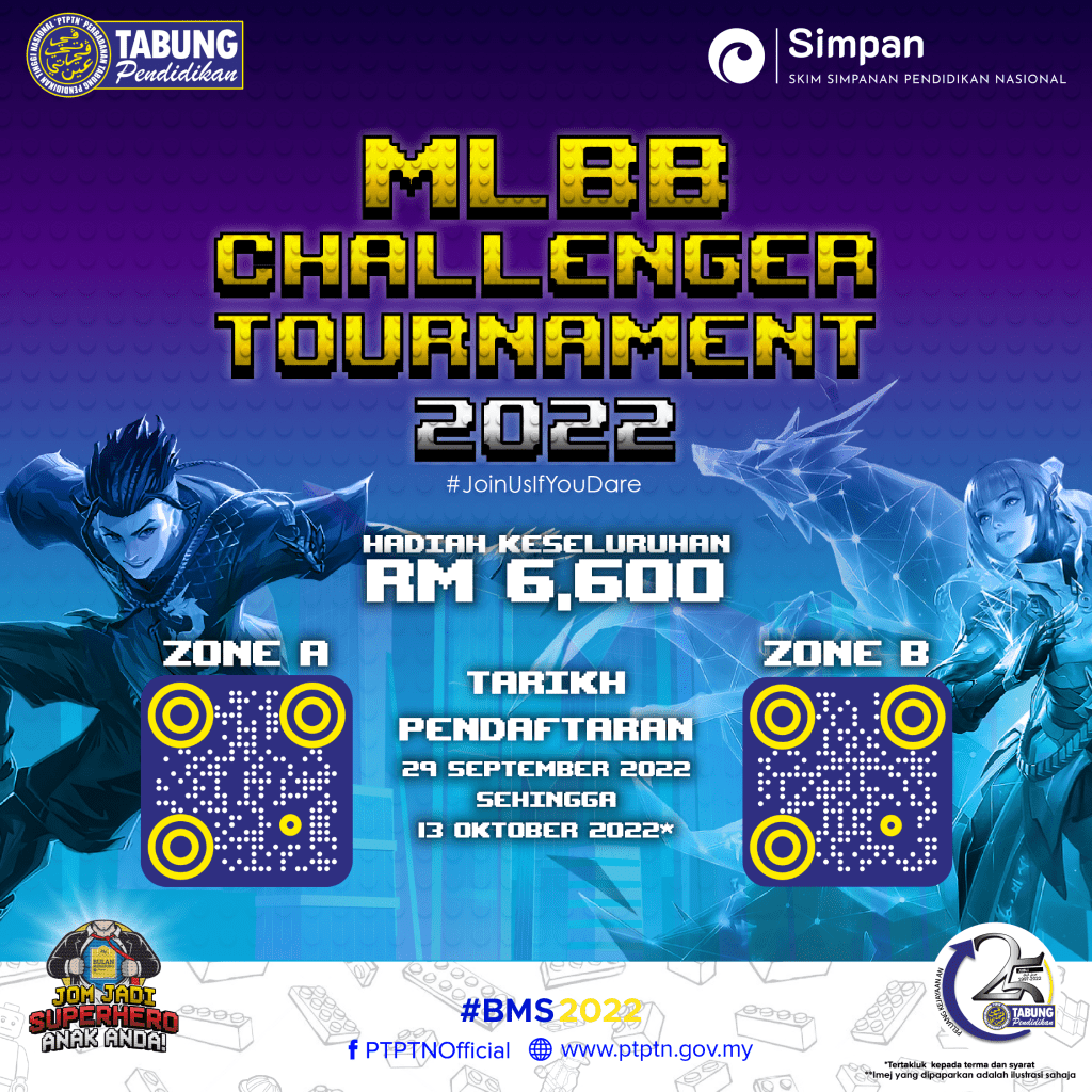 MLCT2022 POSTER MLBB TOURNAMENT ANJURAN PTPTN