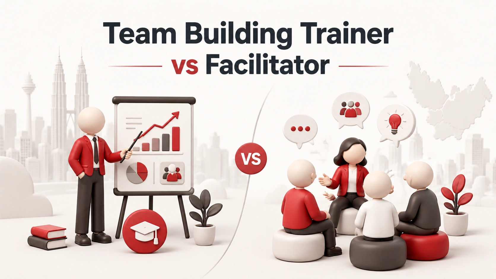 Team building trainer and facilitator supporting a corporate programme in Malaysia