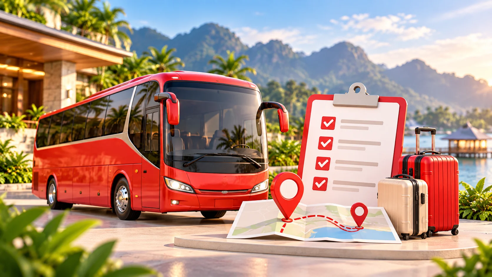 Transportation arrangement for corporate team building participants in Malaysia